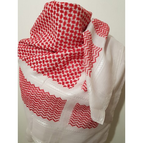 Shemagh scarf red and white Arafat