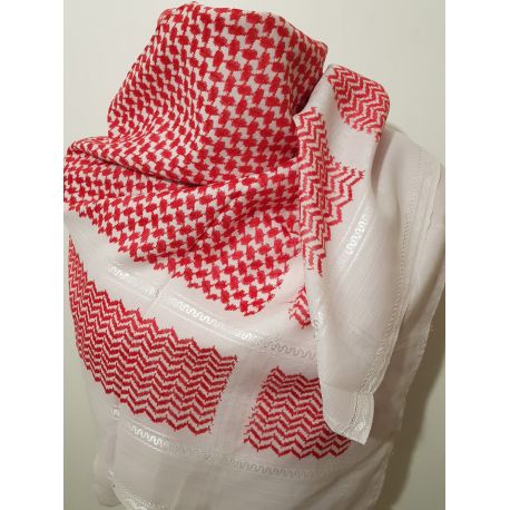 Shemagh scarf red and white Arafat