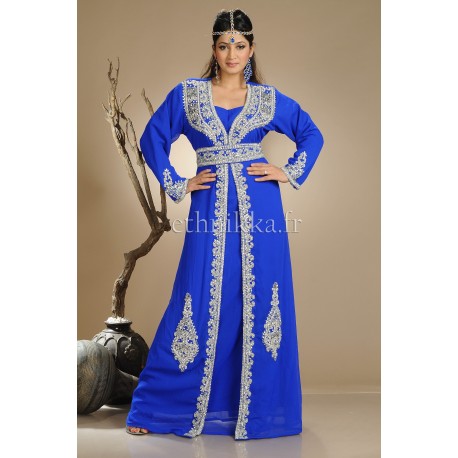 Kaftan blue dubai dress