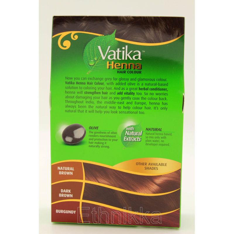 Buy a coloring Henna hair color Vatika Rich Black - Black Buy a coloring Henna hair color Vatika Rich Black - Black