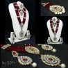 Indian ethnic jewelry red wedding adornment